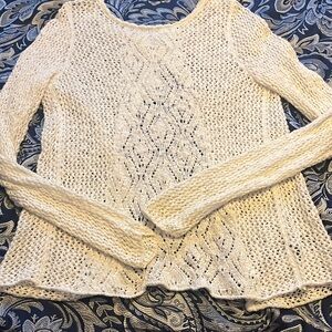 Women’s Aerie Elegant Cream Knit Sweater